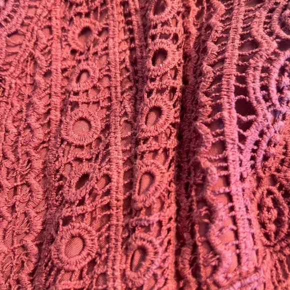 Abercrombie & Fitch Lace Mini Dress
Size L Cotton Eyelet Summer boho - Picture 5 of 8